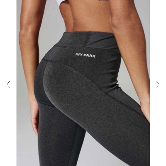 Ivy Park High Rise Sculpted Work Out Legging Full Length Gray Quick Dry Size XXS - Picture 2 of 16